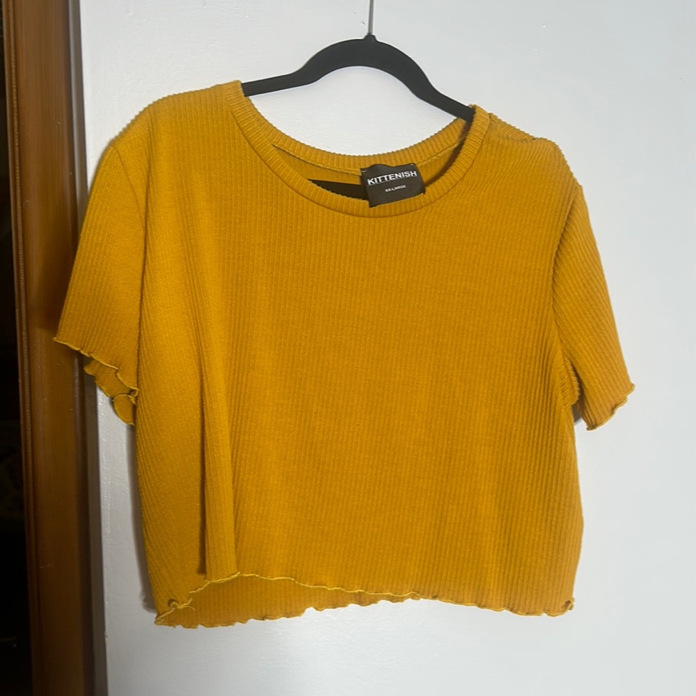 Kittenish XXL Marigold Crop Top Set